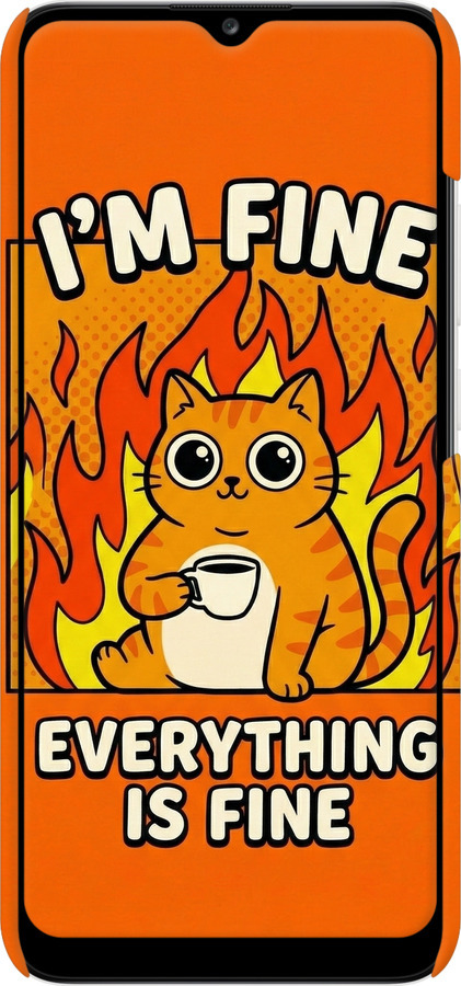 3D пластиковый матовый чехол Funny Cat для Samsung Galaxy A02s A025F - 6786m-2203 изображение 