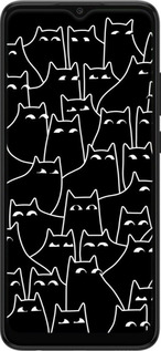 TPU чехол С изображением кошек для Samsung Galaxy A03 A035F - 6470b-2499 изображение 