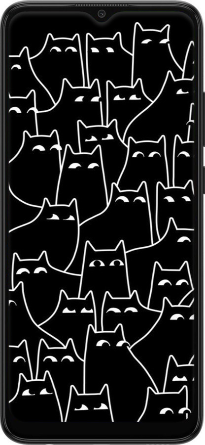 TPU чехол С изображением кошек для Samsung Galaxy A03 A035F - 6470b-2499 изображение 