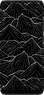 3D пластиковий матовий чехол Із зображенням Темних гір для Samsung Galaxy A03 A035F - 6489m-2499 изображение 