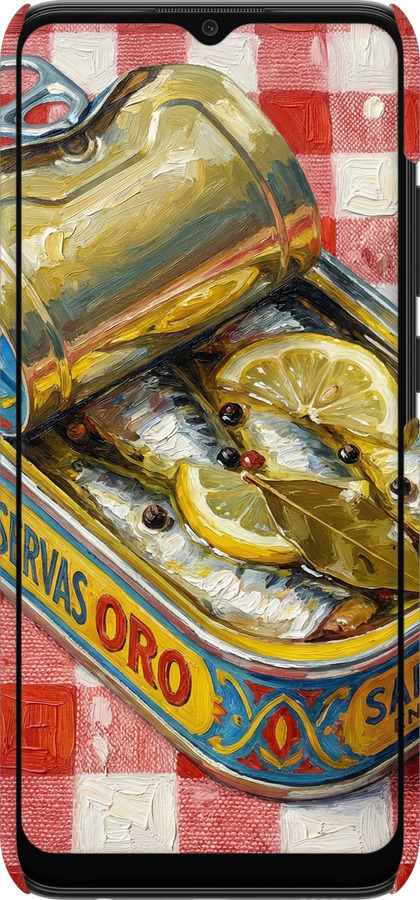 3D пластиковый матовый чехол Vintage Sardine Tin Phone для Samsung Galaxy A03 A035F - 6772m-2499 изображение 