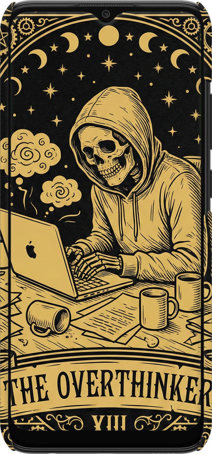 3D пластиковый матовый чехол The Overthinker для Samsung Galaxy A03 A035F - 6774m-2499 изображение 