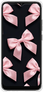 Силикон с усиленными углами чехол Coquette Ribbons Dark Coquette для Samsung Galaxy A03 A035F - 6767sp-2499 изображение 