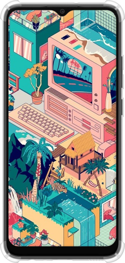 Силикон с усиленными углами чехол № 5393 для Samsung Galaxy A03 A035F - 5393sp-2499 изображение 