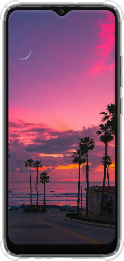 Силикон с усиленными углами чехол Пальмы для Samsung Galaxy A03 A035F - 5873sp-2499 изображение 