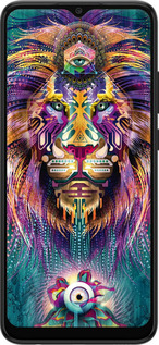 Силиконовый чехол Люминесцентный лев для Samsung Galaxy A03 A035F - 4037u-2499 изображение 