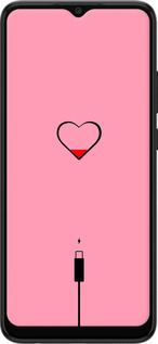 Силиконовый чехол Подзарядка сердца1 для Samsung Galaxy A03 A035F - 4275u-2499 изображение 