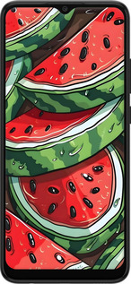 Силіконовий чехол Кавун для Samsung Galaxy A03 A035F - 6315u-2499 изображение 