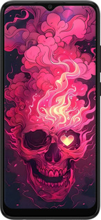 Силіконовий чехол Череп арт для Samsung Galaxy A03 A035F - 6385u-2499 изображение 