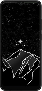 Силиконовый чехол Минималистический горный пейзаж для Samsung Galaxy A03 A035F - 6438u-2499 изображение 