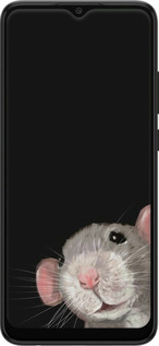 Силиконовый чехол The Peeking Rat для Samsung Galaxy A03 A035F - 6442u-2499 изображение 