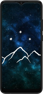 Силіконовий чехол Гори та зірки намальовані на тлі галактики для Samsung Galaxy A03 A035F - 6490u-2499 изображение 