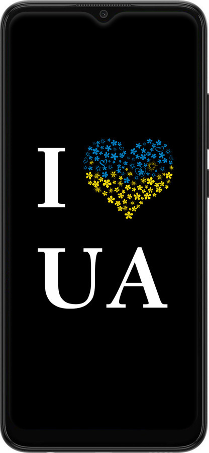 Силиконовый чехол I love UA для Samsung Galaxy A03 A035F - 1112u-2499 изображение 