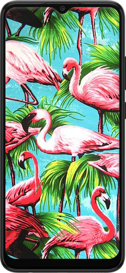 Силиконовый чехол Tropical background для Samsung Galaxy A03 A035F - 4016u-2499 изображение 
