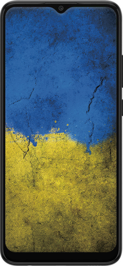 Силиконовый чехол Флаг Украины 2 для Samsung Galaxy A03 A035F - 401u-2499 изображение 