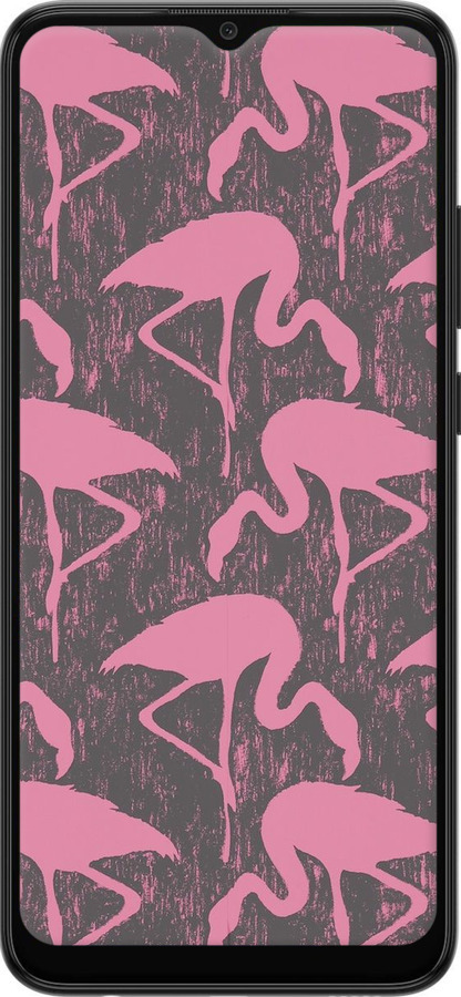 Силиконовый чехол Vintage-Flamingos для Samsung Galaxy A03 A035F - 4171u-2499 изображение 