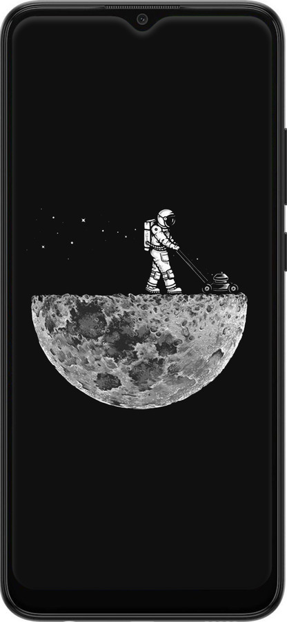 Силиконовый чехол Moon in dark для Samsung Galaxy A03 A035F - 4176u-2499 изображение 