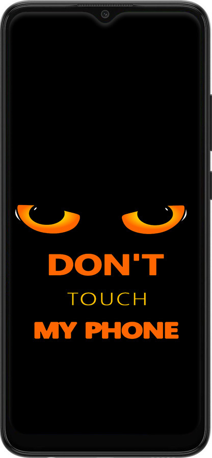 Силиконовый чехол Don't touch the phone для Samsung Galaxy A03 A035F - 4261u-2499 изображение 