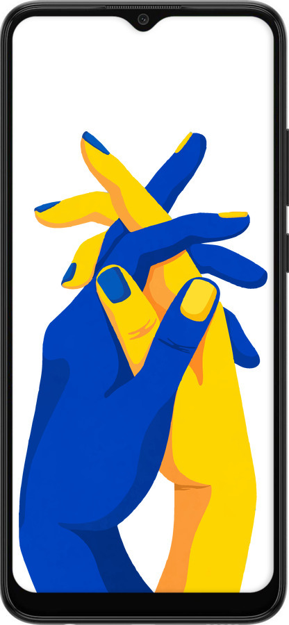 Силіконовий чехол Stand With Ukraine для Samsung Galaxy A03 A035F - 5255u-2499 изображение 