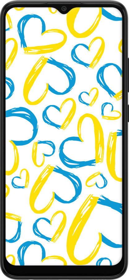 Силіконовий чехол Серця UA  для Samsung Galaxy A03 A035F - 5292u-2499 изображение 