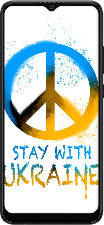 Силиконовый чехол Stay with Ukraine v2 для Samsung Galaxy A03 A035F - 5310u-2499 изображение 