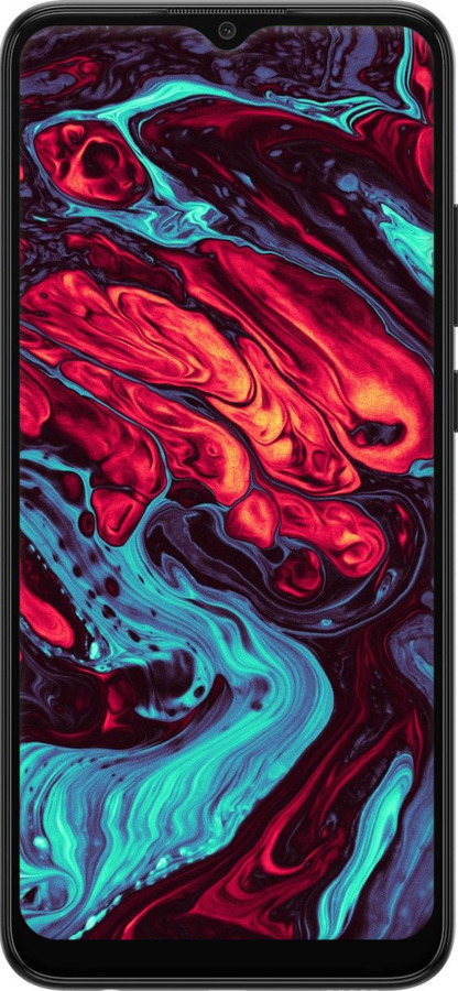Силіконовий чехол Синя червона абстакція для Samsung Galaxy A03 A035F - 5339u-2499 изображение 