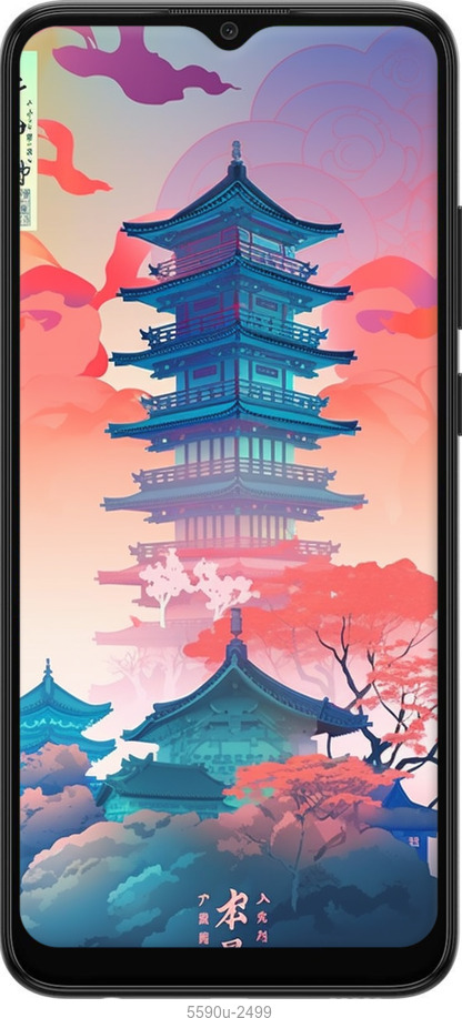 Силіконовий чехол Японія монастир для Samsung Galaxy A03 A035F - 5590u-2499 изображение 