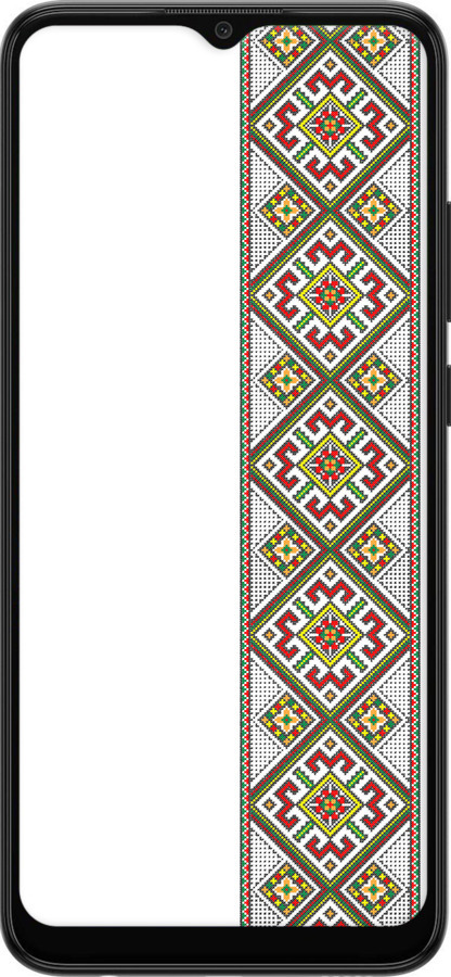 Силиконовый чехол Вышиванка 8 для Samsung Galaxy A03 A035F - 574u-2499 изображение 