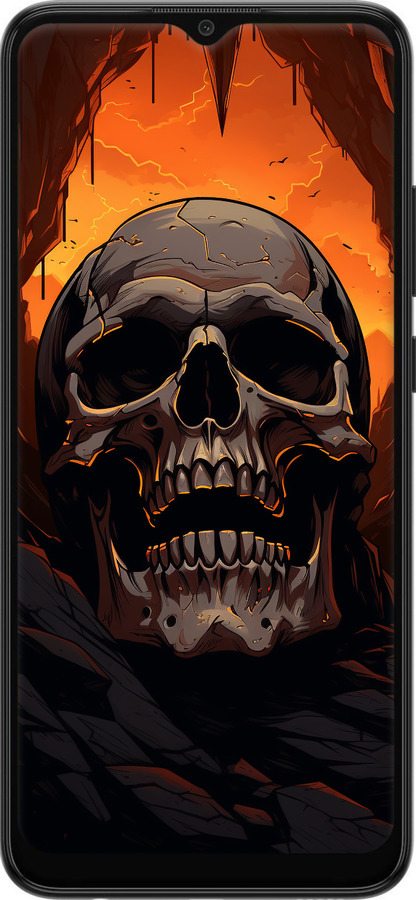 Силіконовий чехол Черв пещері для Samsung Galaxy A03 A035F - 5959u-2499 изображение 