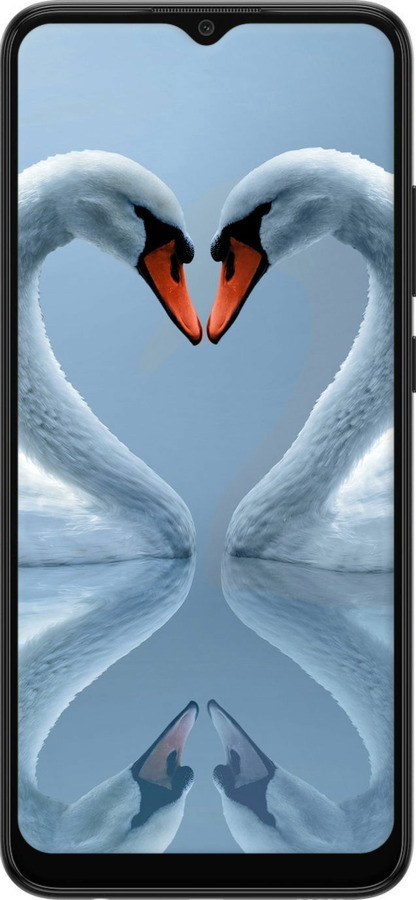 Силіконовий чехол Лебеді для Samsung Galaxy A03 A035F - 6007u-2499 изображение 