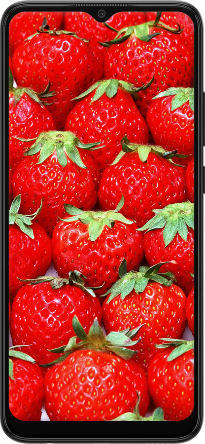 Силіконовий чехол Полуниця для Samsung Galaxy A03 A035F - 6020u-2499 изображение 