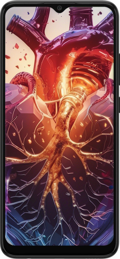 Силіконовий чехол Crystal Heart для Samsung Galaxy A03 A035F - 6070u-2499 изображение 