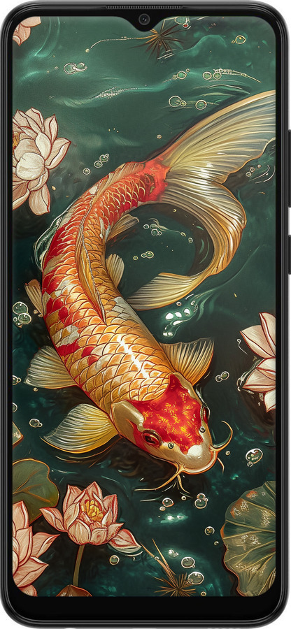 Силиконовый чехол Мелодия Лотоса для Samsung Galaxy A03 A035F - 6106u-2499 изображение 