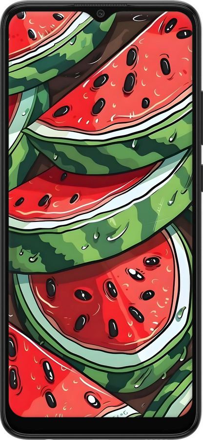 Силіконовий чехол Кавун для Samsung Galaxy A03 A035F - 6315u-2499 изображение 