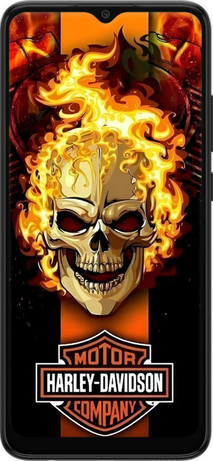 Силиконовый чехол Харлей девидсон для Samsung Galaxy A03 A035F - 6370u-2499 изображение 