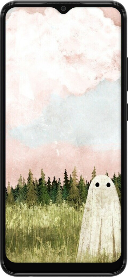 Силиконовый чехол Привидение для Samsung Galaxy A03 A035F - 6401u-2499 изображение 