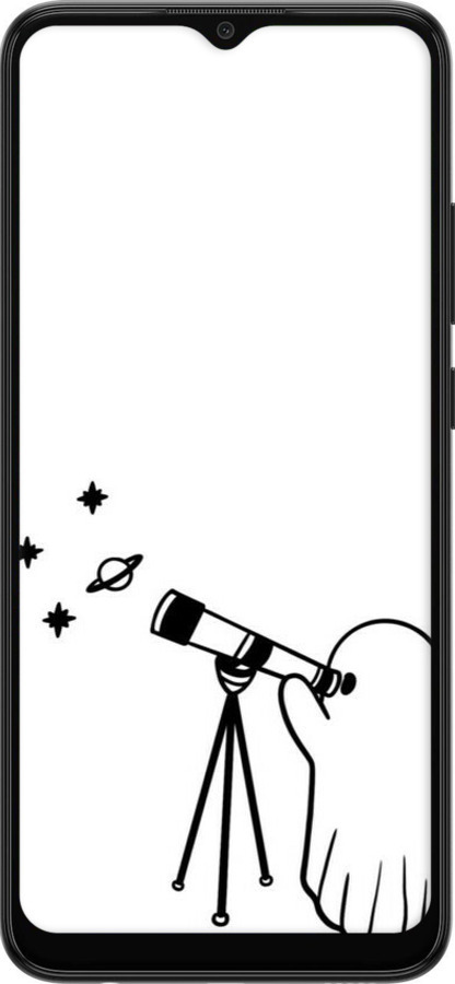 Силиконовый чехол Привидение астроном для Samsung Galaxy A03 A035F - 6444u-2499 изображение 