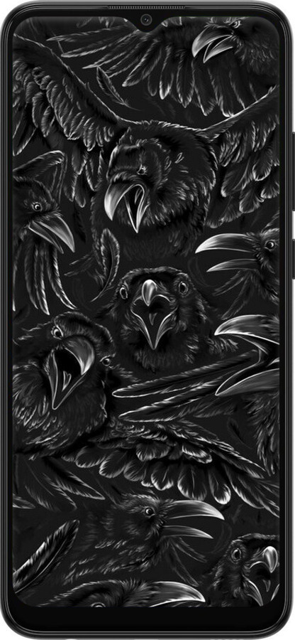 Силиконовый чехол Воронья ярость для Samsung Galaxy A03 A035F - 6474u-2499 изображение 