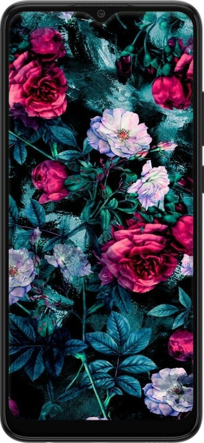 Силиконовый чехол Сад и розы для Samsung Galaxy A03 A035F - 6483u-2499 изображение 