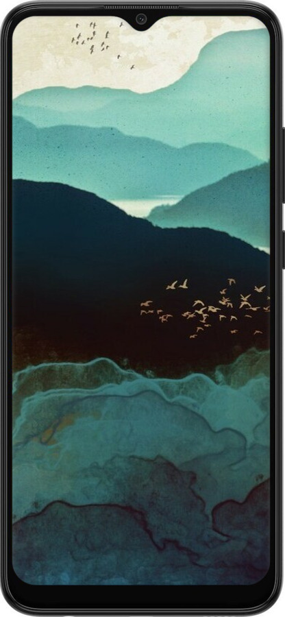 Силіконовий чехол Із зображенням гір Індіго для Samsung Galaxy A03 A035F - 6484u-2499 изображение 