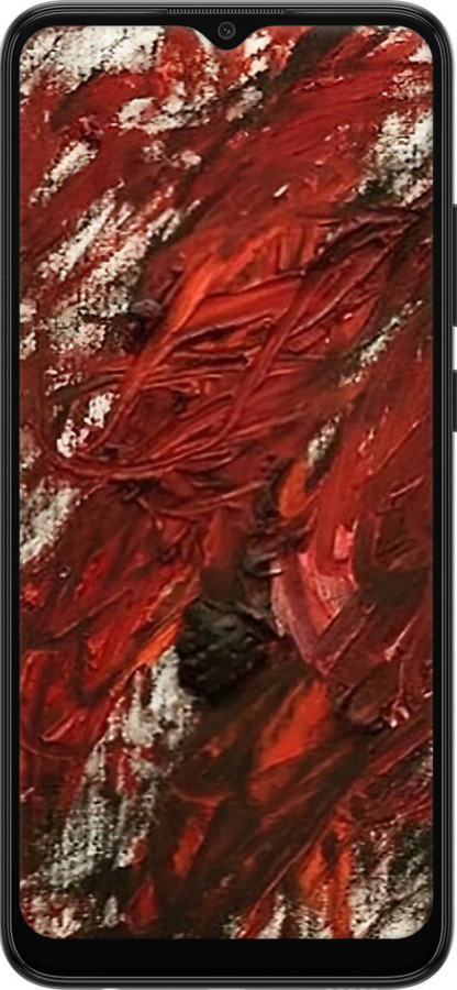 Силиконовый чехол Абстрактная композиция в красных тонах для Samsung Galaxy A03 A035F - 6541u-2499 изображение 