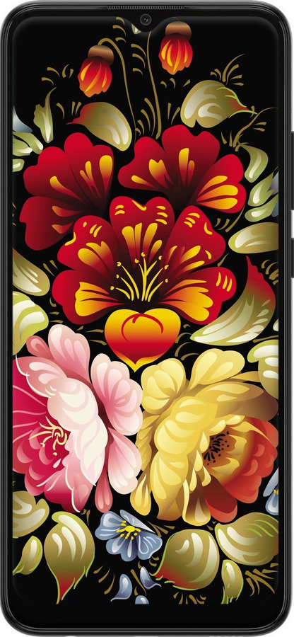 Силиконовый чехол Хохлома 6 для Samsung Galaxy A03 A035F - 829u-2499 изображение 