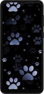 TPU чехол З синіми відбитками лап для Samsung Galaxy A03 Core A032F - 6441b-2539 изображение 