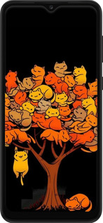 TPU чехол Дерево и котики для Samsung Galaxy A03 Core A032F - 6516b-2539 изображение 