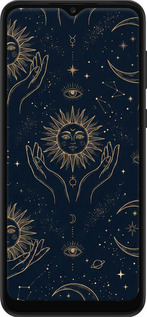 TPU чехол Celestial Harmony: Sun & Moon Gold Mystic Pattern для Samsung Galaxy A03 Core A032F - 6778b-2539 изображение 