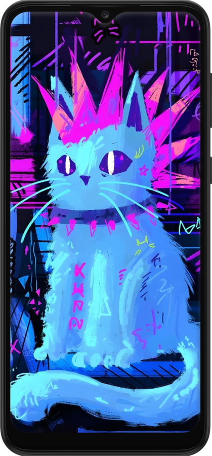 TPU чехол Кот панк для Samsung Galaxy A03 Core A032F - 6311b-2539 изображение 