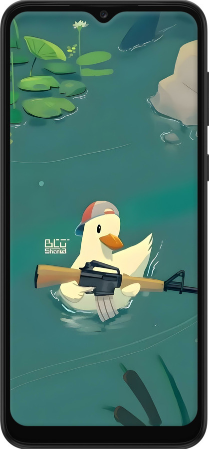 TPU чехол Уточка с автоматом для Samsung Galaxy A03 Core A032F - 6356b-2539 изображение 