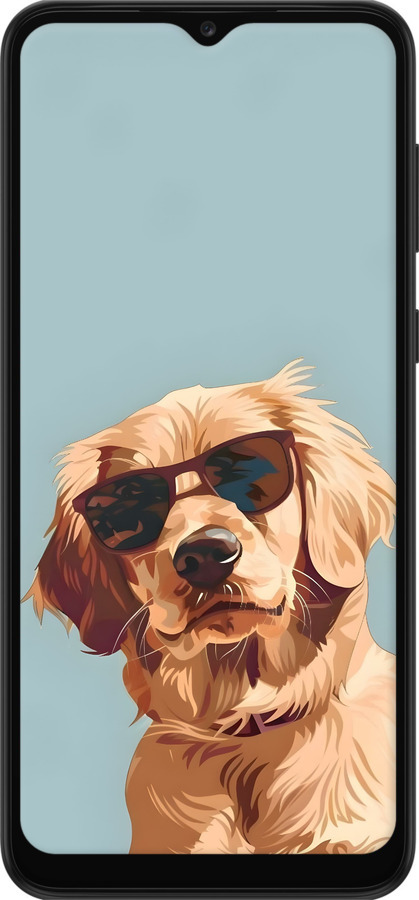 TPU чехол Пес в очках для Samsung Galaxy A03 Core A032F - 6381b-2539 изображение 