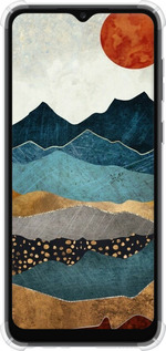 Силикон с усиленными углами чехол Янтарный закат для Samsung Galaxy A03 Core A032F - 6475sp-2539 изображение 