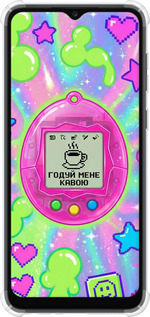 Силикон с усиленными углами чехол Y2K Aesthetic Retro Pet: Годуй мене кавою для Samsung Galaxy A03 Core A032F - 6784sp-2539 изображение 